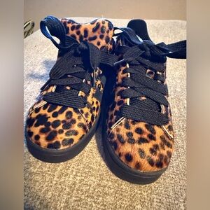 adidas Leopard Print Sneakers with Black Accents